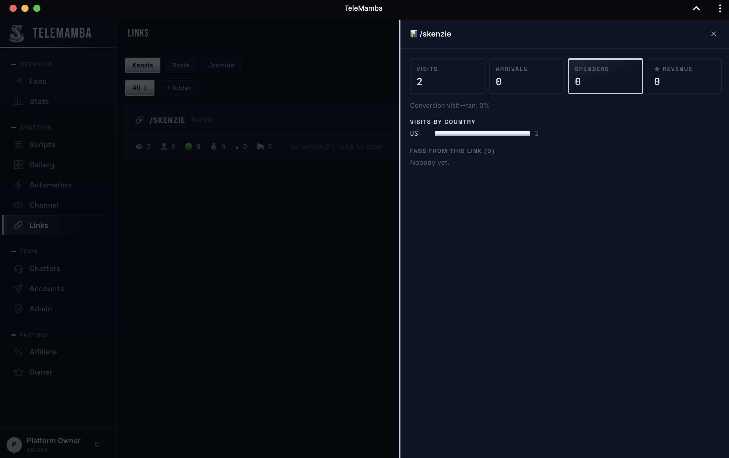 TeleMamba Links tracking